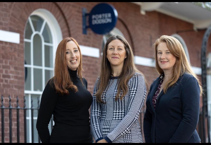 Senior team appointments (left to right Susannah Emson, Louise Minifie, Antonia Power)